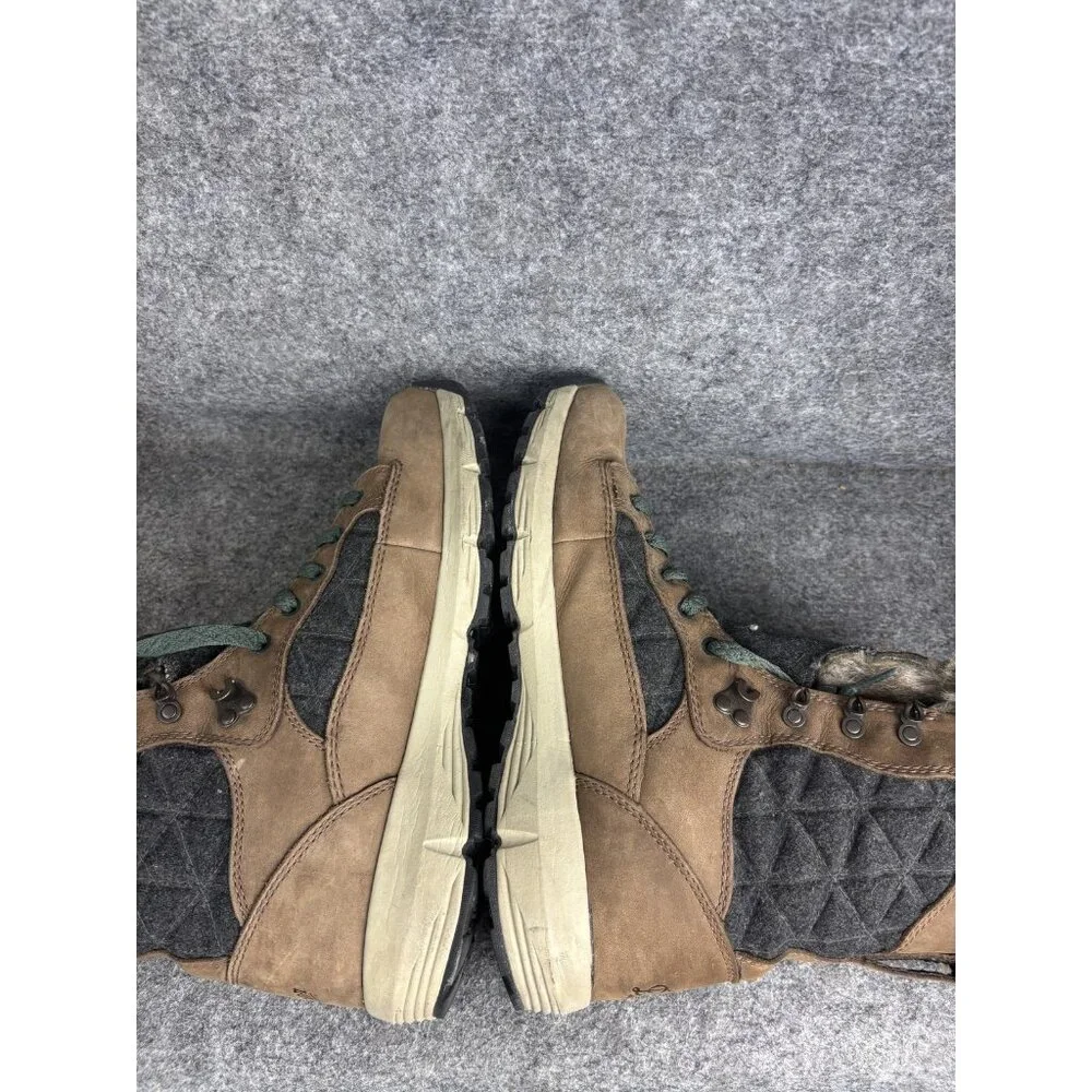 Danner Wapiti 400G Boots Womens Size 10 Brown Leather Faux Fur Winter Snow‎